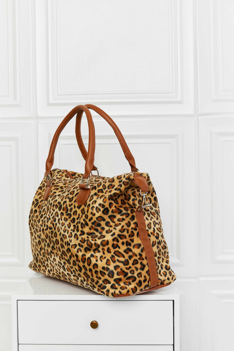 Animal Print Brushed Weekender Bag - - Sofia Valdelli