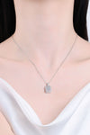1 Carat Moissanite Geometric Pendant Chain Necklace - Sofia Valdelli