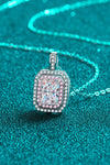 1 Carat Moissanite Geometric Pendant Chain Necklace - Sofia Valdelli