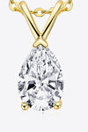 1.5 Carat Moissanite Pendant 925 Sterling Silver Necklace - Sofia Valdelli