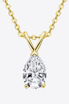 1.5 Carat Moissanite Pendant 925 Sterling Silver Necklace - Sofia Valdelli