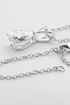 1.5 Carat Moissanite Pendant 925 Sterling Silver Necklace - Sofia Valdelli