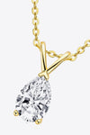 1.5 Carat Moissanite Pendant 925 Sterling Silver Necklace - Sofia Valdelli