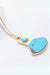 18K Gold Plated Turquoise Pendant Necklace - Sofia Valdelli
