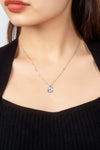 2 Carat Moissanite 4-Prong 925 Sterling Silver Necklace - Sofia Valdelli