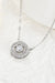 925 Sterling Silver Moissanite Geometric Pendant Necklace - Sofia Valdelli