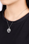 925 Sterling Silver Moissanite Tree Pendant Necklace - Sofia Valdelli