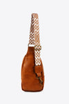 Adjustable Strap PU Leather Sling Bag - Sofia Valdelli