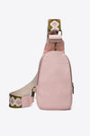 Adjustable Strap PU Leather Sling Bag - Sofia Valdelli