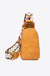 Adjustable Strap PU Leather Sling Bag - Sofia Valdelli