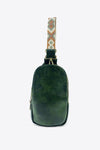 Adjustable Strap PU Leather Sling Bag - Sofia Valdelli