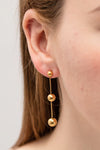 Ball Bead and Chain Stainless Steel Earrings - Sofia Valdelli