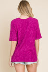 BOMBOM At The Fair Animal Textured Top - Sofia Valdelli