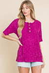 BOMBOM At The Fair Animal Textured Top - Sofia Valdelli