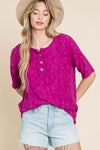 BOMBOM At The Fair Animal Textured Top - Sofia Valdelli