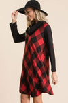 Buffalo Plaid Tartan Swing Dress - Sofia Valdelli