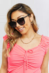 Cat Eye Full Rim Polycarbonate Sunglasses - Sofia Valdelli