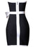 Contrast Strapless Bow Detail Mini Dress - Sofia Valdelli