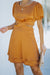 Crossover Waist Cut Out Tie Up Layered Dress - Mini Dresses - Sofia Valdelli