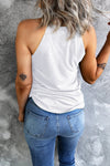 Curved Hem Grecian Tank Top - Sofia Valdelli