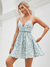 Frill Trim Allover Floral Print Sundress - Mini Dresses - Sofia Valdelli