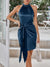 Grecian Neck Tie Front Dress - Midi Dresses - Sofia Valdelli