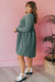Green Plus Mineral Washed Ribbed Henley Dress - Mini Dresses - Sofia Valdelli
