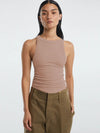 Halter Neck Ribbed Cropped Top - Sofia Valdelli