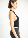 Halter Neck Ribbed Cropped Top - Sofia Valdelli