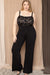 Lace Bust Plus Size Jumpsuit - Sofia Valdelli