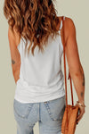 Lace Trim V-Neck Cami Top - Sofia Valdelli