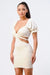 Lux Side Cutout W/ Back Tie Detail Bodycon Dress - Sofia Valdelli