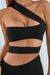 One-Shoulder Cutout Front Split Maxi Dress - Sofia Valdelli