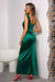 One-Shoulder Ruched Slit Maxi Dress - Sofia Valdelli