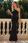 One-Shoulder Sleeveless Maxi Dress - Sofia Valdelli