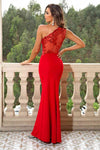 One-Shoulder Sleeveless Maxi Dress - Sofia Valdelli