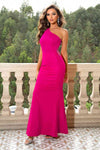 One-Shoulder Sleeveless Maxi Dress - Sofia Valdelli