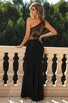 One-Shoulder Sleeveless Maxi Dress - Sofia Valdelli