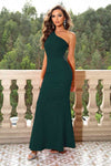 One-Shoulder Sleeveless Maxi Dress - Sofia Valdelli