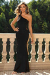 One-Shoulder Sleeveless Maxi Dress - Sofia Valdelli
