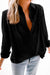 Plain Pleated Bust Cuffed Sleeves Shirt - Blouses - Sofia Valdelli