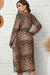 Plus Size Leopard Belted Surplice Wrap Dress - Sofia Valdelli