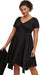 Plus Size Ruched Sweetheart Fit & Flare Midi Dress - Mini Dresses - Sofia Valdelli
