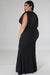 Plus Size Surplice V Neck Fringe Formal Maxi Dress - Maxi Dresses - Sofia Valdelli