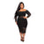 Plus Size Women Hip Lifting Black Dress - Sofia Valdelli