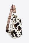 Printed PU Leather Sling Bag - Sofia Valdelli