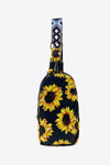Printed PU Leather Sling Bag - Sofia Valdelli