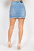 Ripped Sequin Denim Mini Skirt - Sofia Valdelli