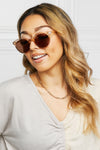 Round Full Rim Polycarbonate Frame Sunglasses - Sofia Valdelli