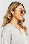 Round Full Rim Polycarbonate Frame Sunglasses - Sofia Valdelli